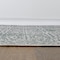 World Rug Gallery Contemporary Flowers Weather Resistant Indoor/Outdoor Runner Rug 2' x 7' Green 4026GREEN2X7 - alternate 5